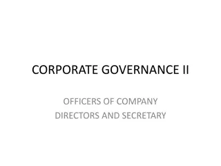 CORPORATE GOVERNANCE II