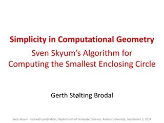 Simplicity in Computational Geometry: Skyum's Algorithm for Smallest Enclosing Circle