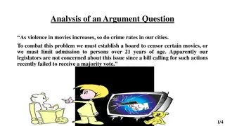 Analysis of an Argument Question