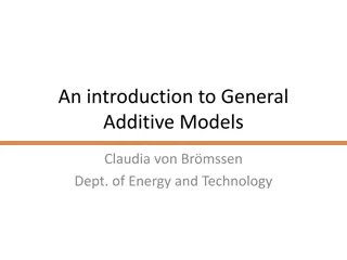 An introduction to General Additive Models