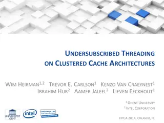 Clustered Cache Architectures and Undersubscription