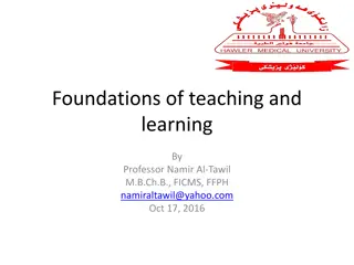 Foundations of Teaching & Learning: Principles & Methods