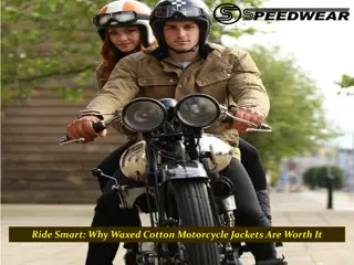 Ride Smart: Why Waxed Cotton Motorcycle Jackets Are Worth It