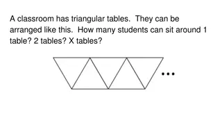 arranged like this.  How many students can sit around 1