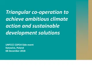 Triangular Co-operation for Climate Action and Development Solutions