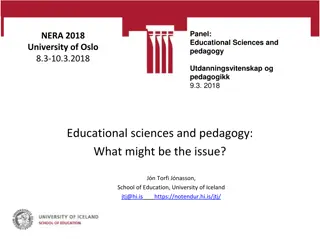 Panel: Pedagogy in Educational Sciences