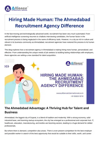 Hiring Made Human The Ahmedabad Recruitment Agency Difference