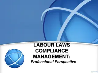 Labour Laws Compliance Management: Professional Perspective