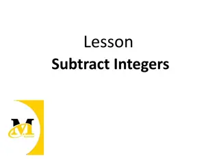 Subtraction with Integers for Real-World Problems