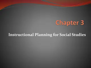 Effective Social Studies Instructional Planning