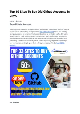 Top 10 Sites To Buy Old Github Accounts In 2025