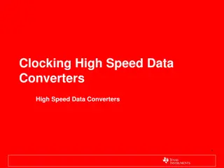 Maximizing SNR in High-Speed Data Converters