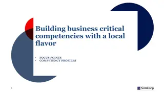 Building Business Critical Competencies with A Local Flavor: Focus Points Competency Profiles