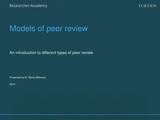 Models of peer review