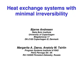 Optimizing Heat Exchange Systems with Minimal Irreversibility