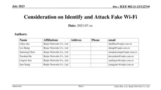 Addressing Fake Wi-Fi Networks in IEEE 802.11-23/1227r0