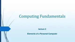 Computing Fundamentals