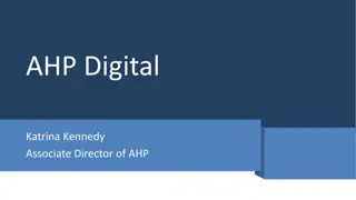 National AHPs Deliver National Digital Framework