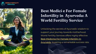 Best Medicine For Female Infertility in Ayurveda