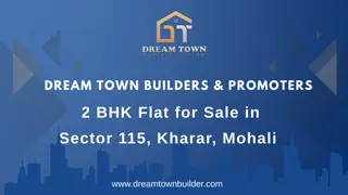 2 BHK Flat for Sale in Sector 115, Kharar – Dream Town Builders.................