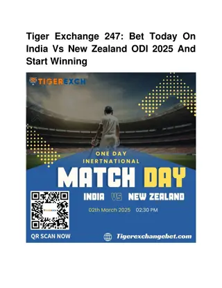 Tiger Exchange 247_ Bet Today On India Vs New Zealand ODI 2025 And Start Winning