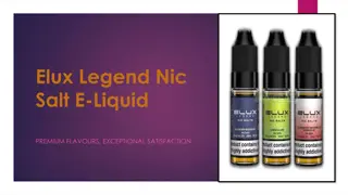 Elux Legend Nic Salt E-Liquid