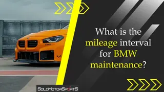 What is the mileage interval for BMW maintenance