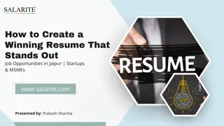 How to Create a Winning Resume That Stands Out