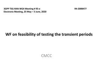 Feasibility of Testing Transient Periods in RAN4 Meetings