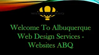 Welcome To Albuquerque Web Design Services - Websites ABQ