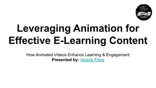 Leveraging Animation for Effective E-Learning Content