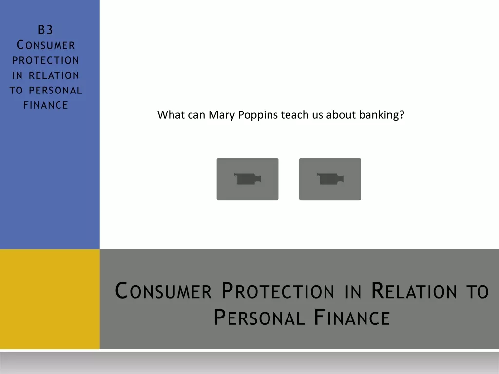 Consumer Protection in Personal Finance