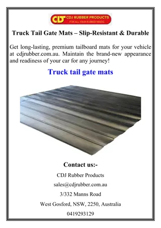 Truck Tail Gate Mats – Slip-Resistant & Durable