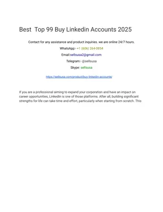 Best Top 99 Buy Linkedin Accounts 2025