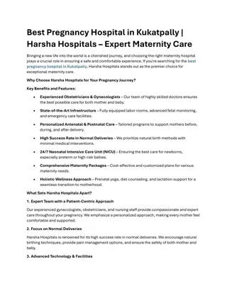 Best Pregnancy Hospital in Kukatpally_Harsha Hospitals – Expert Maternity Care