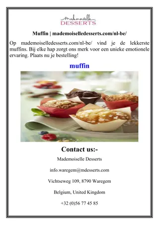 Muffin mademoiselledesserts.comnl-bepdf