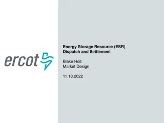 Energy Storage Resource (ESR) Modeling and Settlement Overview