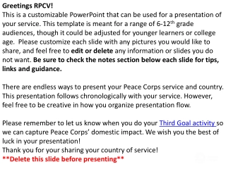 Exploring the Peace Corps: A Meaningful Service Opportunity