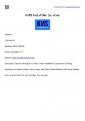 KMS Hot Water Services