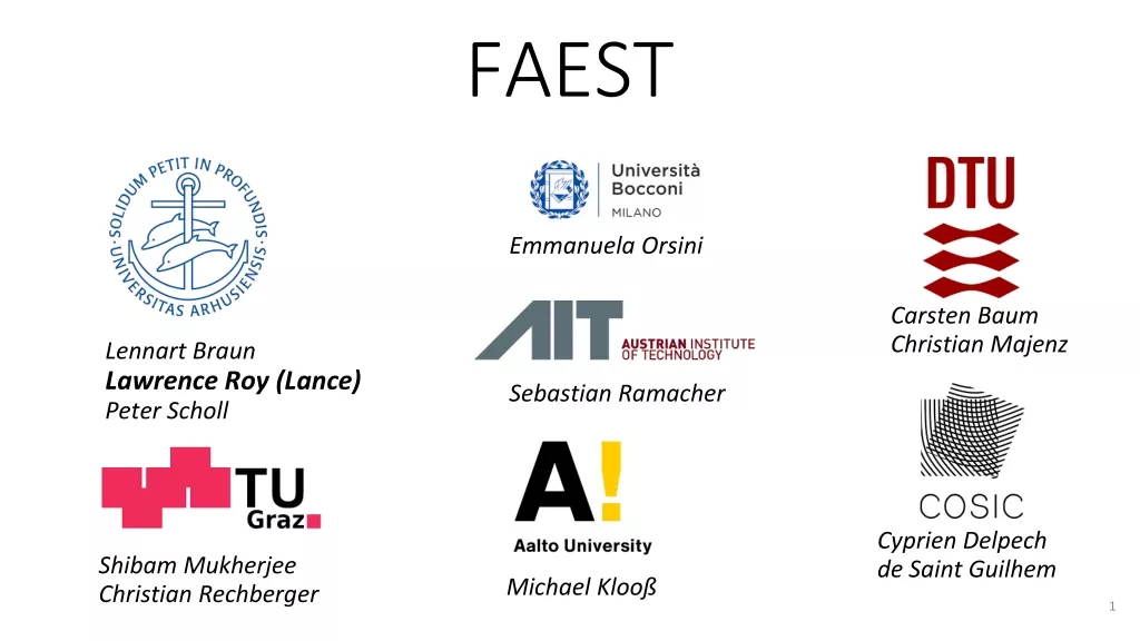 FAEST: Post-Quantum Signatures and Zero-Knowledge Proofs