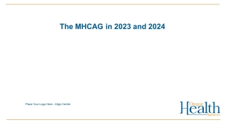 The MHCAG in 2023 and 2024