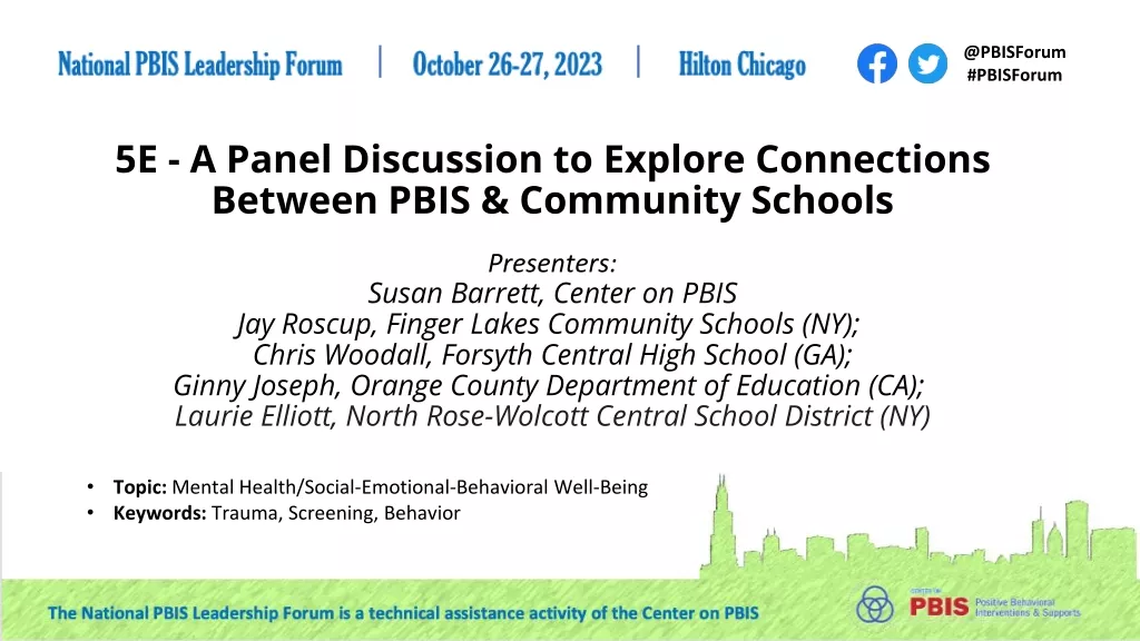 Connections Between PBIS and Community Schools