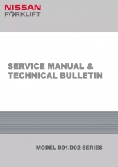 Nissan Forklift Internal Combustion D01 Series Service Repair Manual