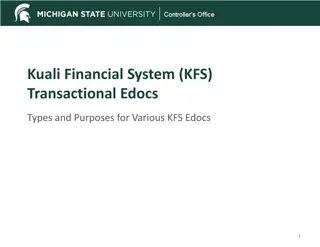 Kuali Financial System (KFS) Transactional Edocs