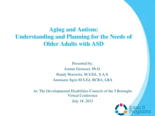 Understanding the Aging Challenges Faced by Individuals with Autism