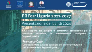 Supporting Industrial Transition and Entrepreneurship Development in Liguria Region