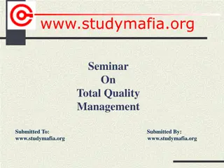 Total Quality Management (TQM) Principles and Benefits