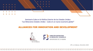 ALLIANCES FOR INNOVATION AND DEVELOPMENT