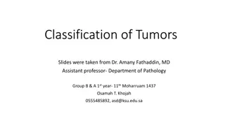 Tumor Classification and Nomenclature in Pathology