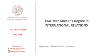 The Two-Year Master's Degree in International Relations Virtual Fair 2024